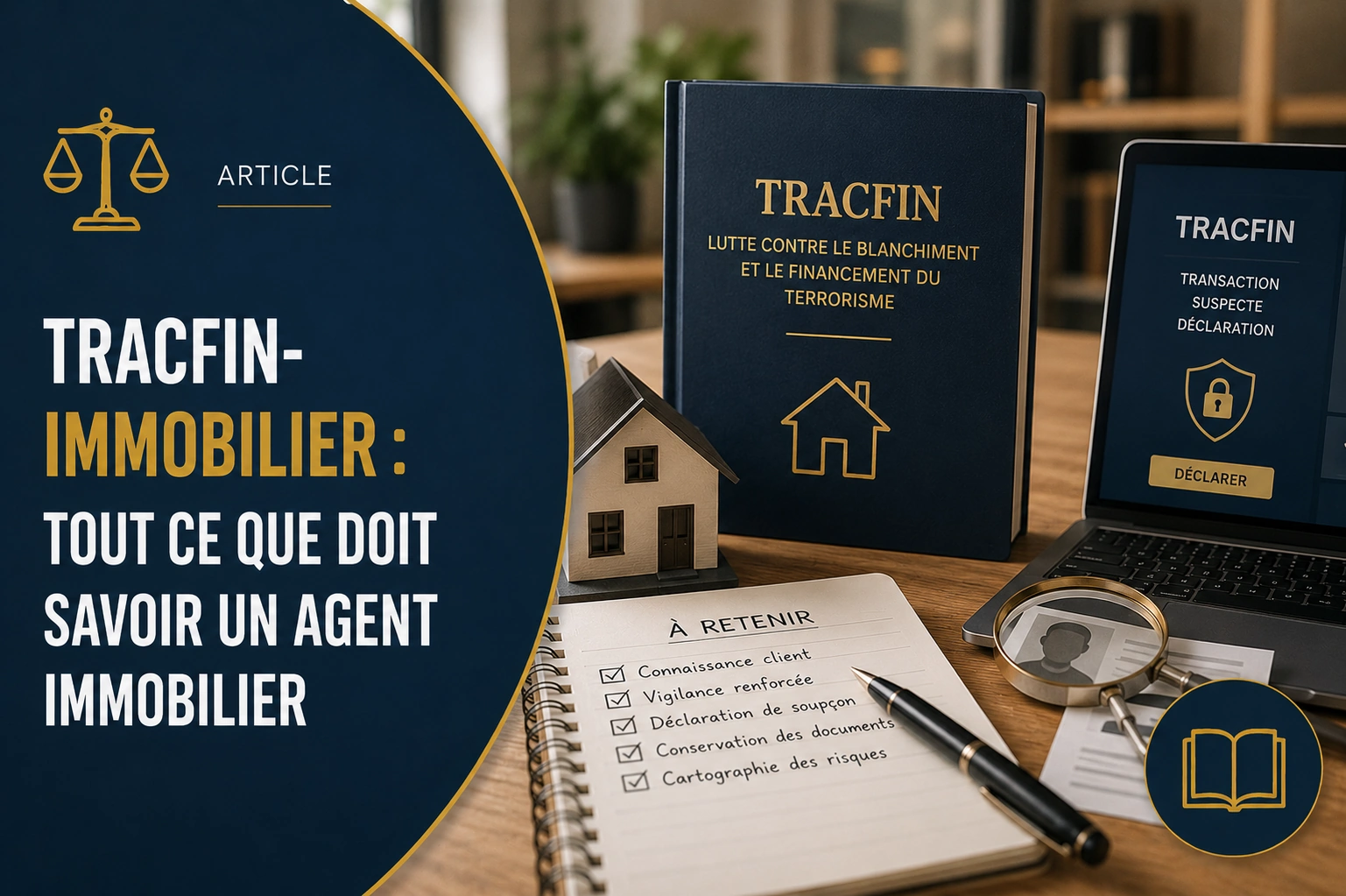 Tracfin immobilier : obligations de vigilance agent immobilier